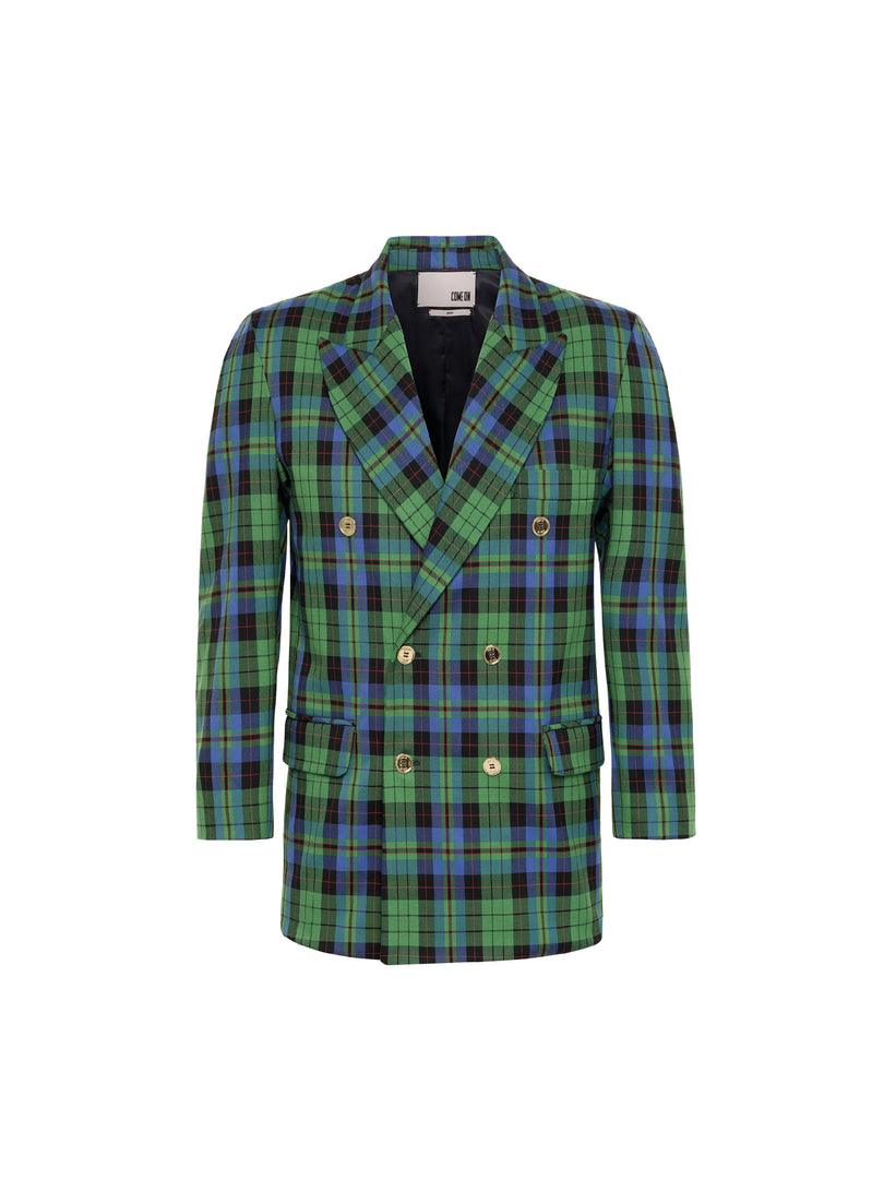ALLEGRO JACKET BLUE AND GREEN - Come On